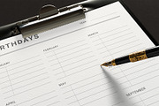 Canva Birthday Planner, a Stationery Template by DesignDevisers (Thumbnail 7 of 9)