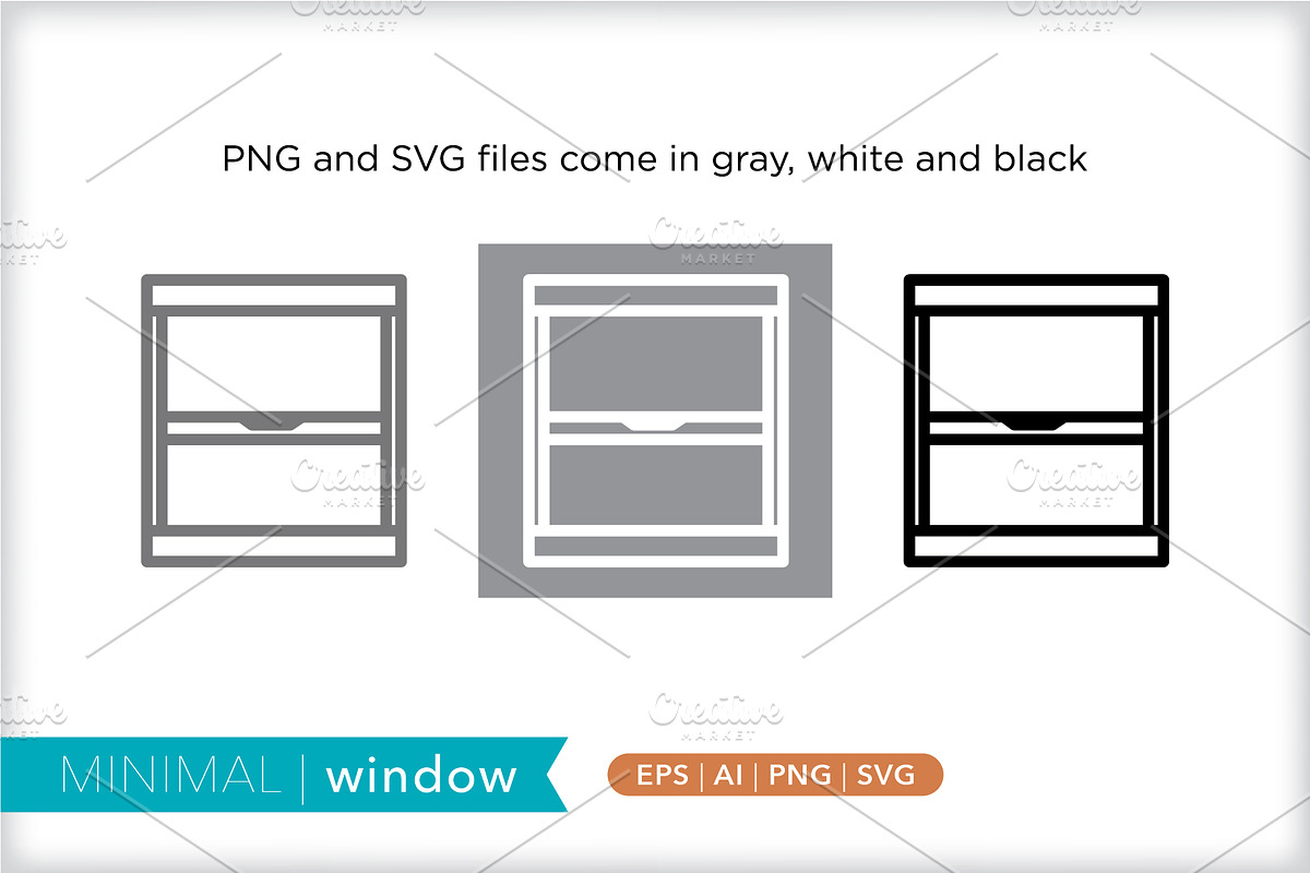 Minimal window icons, an Outline Icon by Picture Window