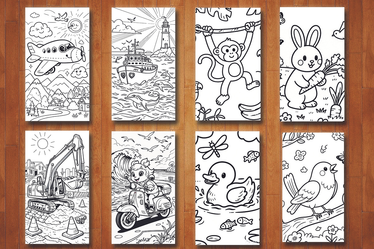 10 Coloring Page, an Education Illustration by Eka Design (Photo 2 of 4)