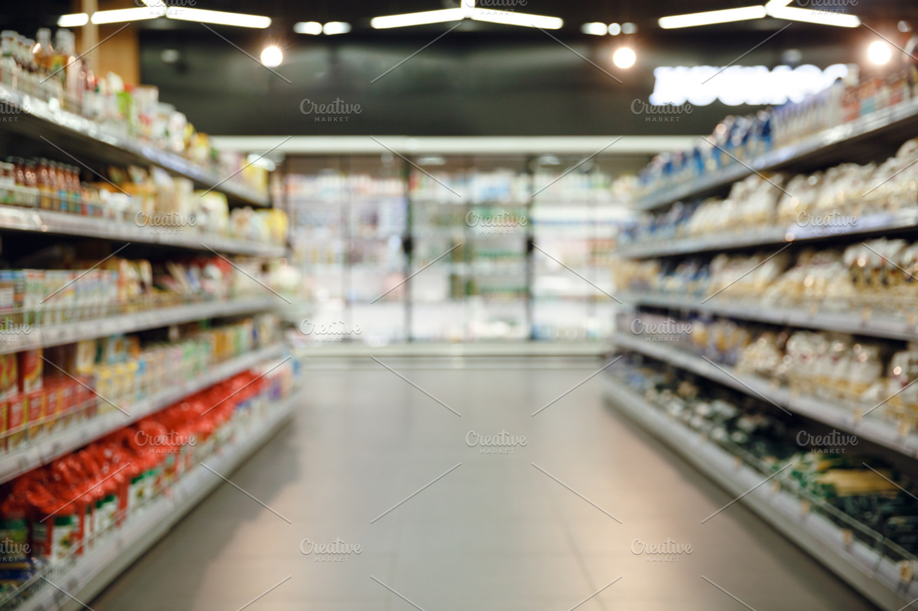 Supermarket interior, a Background Photo by Dean Drobot