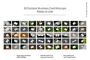 Business Card Mockups - Outdoor, an Advertising Mockup by Mr.Mockup™ (Thumbnail 3 of 23)