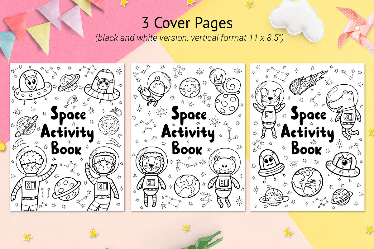 Space Activity Pages Collection, an Animal Illustration by Gulnara Sabirova (Photo 51 of 51)