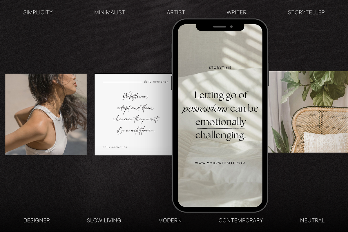 The Minimalist Template Bundle, a Social Media Template by The Flossy Finch (Photo 3 of 15)