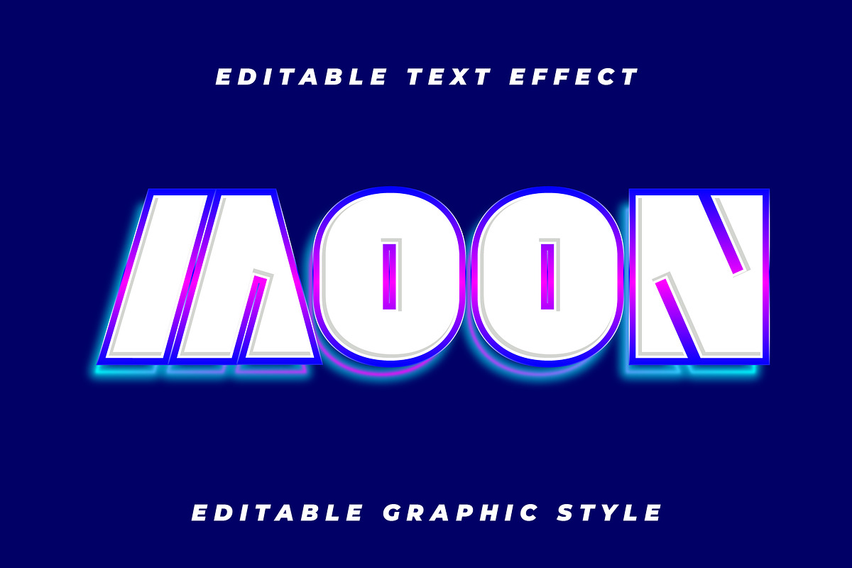 Bold Neon Glow Text Effect preview 3