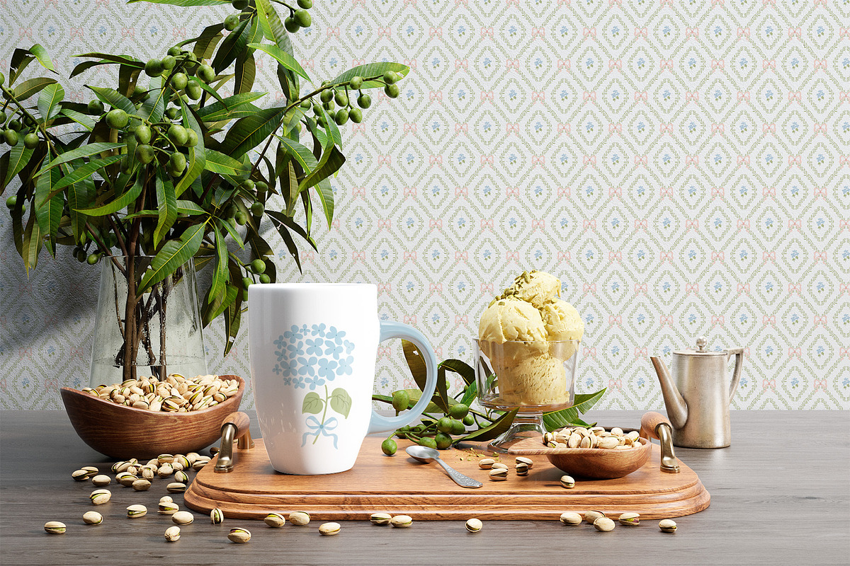 Grandmillennial & Preppy patterns, a Pattern Graphic by Tani Kuzminka (Photo 8 of 26)