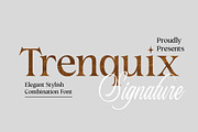 Trenquix | Stylish Modern Serif Type, a Serif Font by Artdez (Thumbnail 1 of 5)
