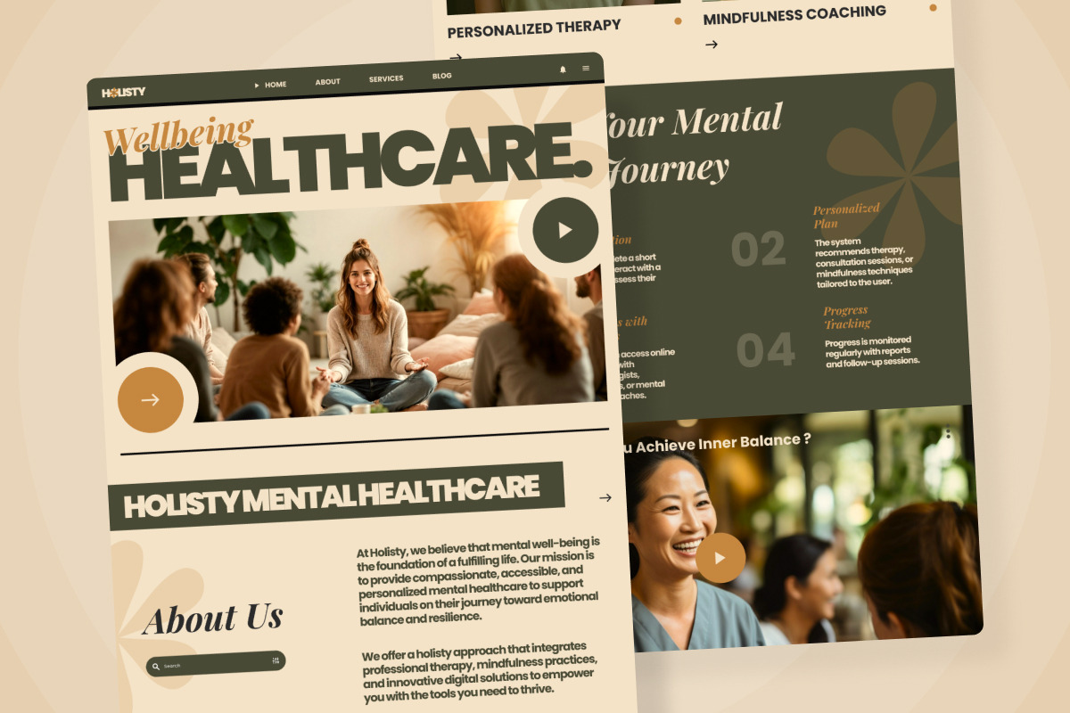 Holisty - Health UI Design Template, a Landing Page Template by productype1 (Photo 4 of 5)
