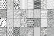 32 monochrome seamless patterns set, a Pattern Graphic by IreneArt illustrations (Thumbnail 2 of 2)