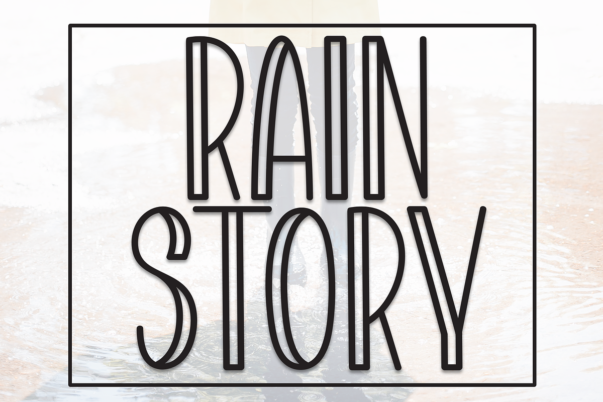 Rain Story | Script Font, a Script Font by Scratchones (Photo 1 of 8)