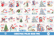 Quirky Christmas Polar Bear PNG, a Seasonal Illustration by Markicha Art (Thumbnail 1 of 5)