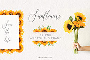 Watercolor Sunflowers Collection, an Illustration by Art Dari Autumn (Thumbnail 9 of 15)