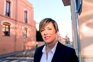 Portrait of businesswoman in urban street, a Photo by RF Images