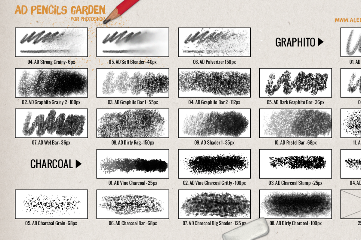 AD Pencils Garden, a Brush Add-On by Alex Dukal (Photo 6 of 8)