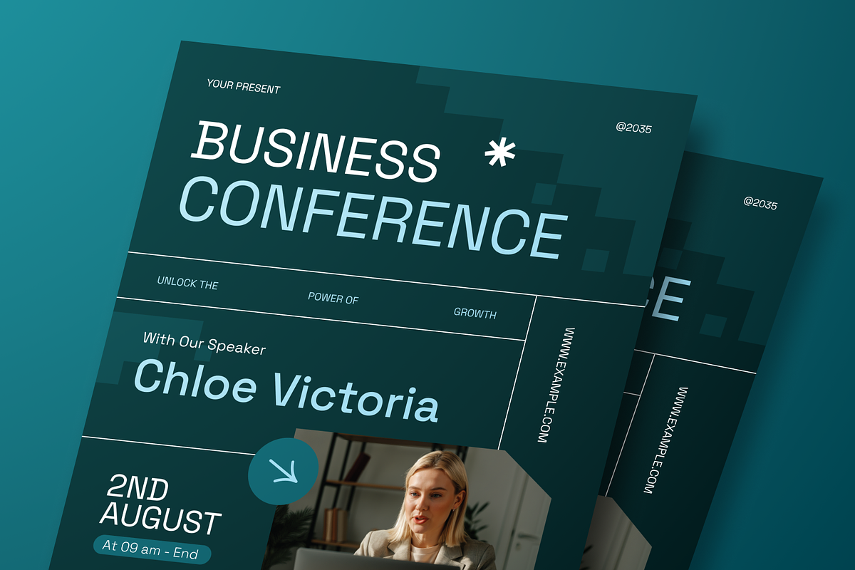 Business Conference Flyer Set, a Flyer Template by Annora Studio (Photo 4 of 6)