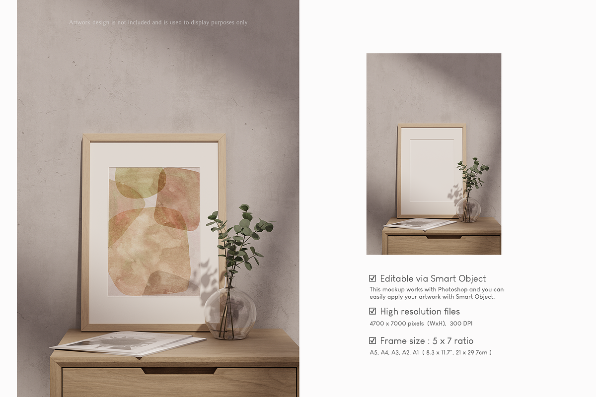 Artwork Frame Mockup Bundle Vol 2, a Print Template by Lelu Art Design (Photo 6 of 8)