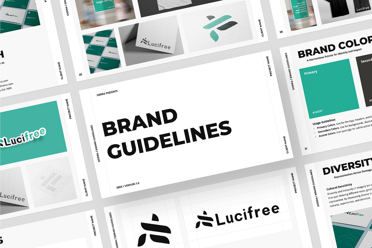 SIERRA / 2 in 1 Brand Package, a Presentation Template by Gaize (Photo 9 of 15)