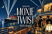 Moxie Twist - 1930s Typeface, a Sans Serif Font by HipFonts (Thumbnail 1 of 12)