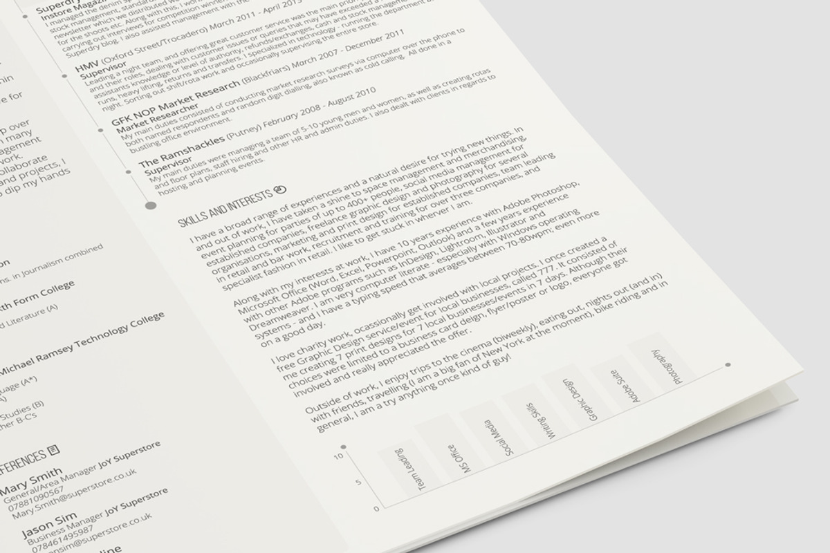 The Professional 2 (PSD + WORD DOC), a Resume Template by Valeur Design (Photo 2 of 3)