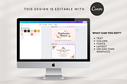 Retro Flower Business Card Canva, a Business Card Template by Summit Avenue (Thumbnail 4 of 6)