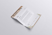 Blooming Letterhead Mockup, an Advertising Mockup by xavier_studio (Thumbnail 2 of 5)