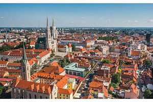 Cityscape of zagreb featuring zagreb, city, and capital