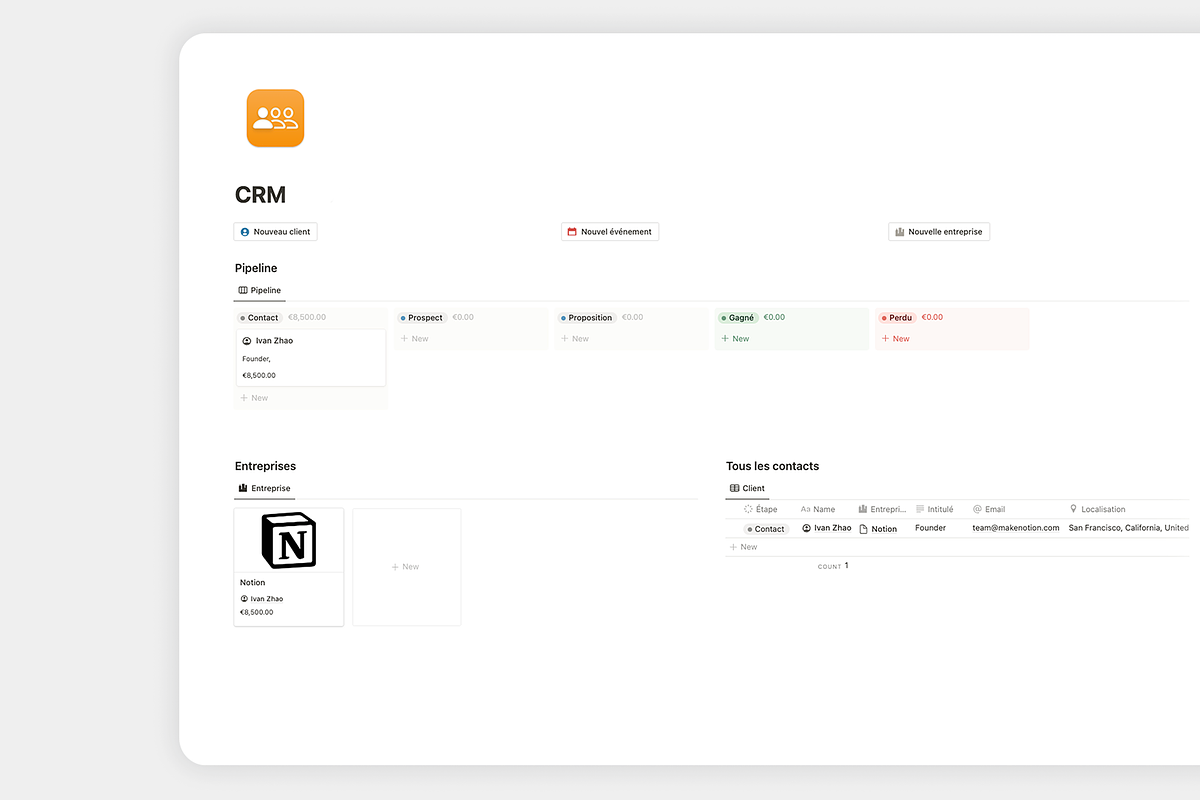 CRM, a Templates & Theme by MisterAutomatiz (Photo 4 of 4)