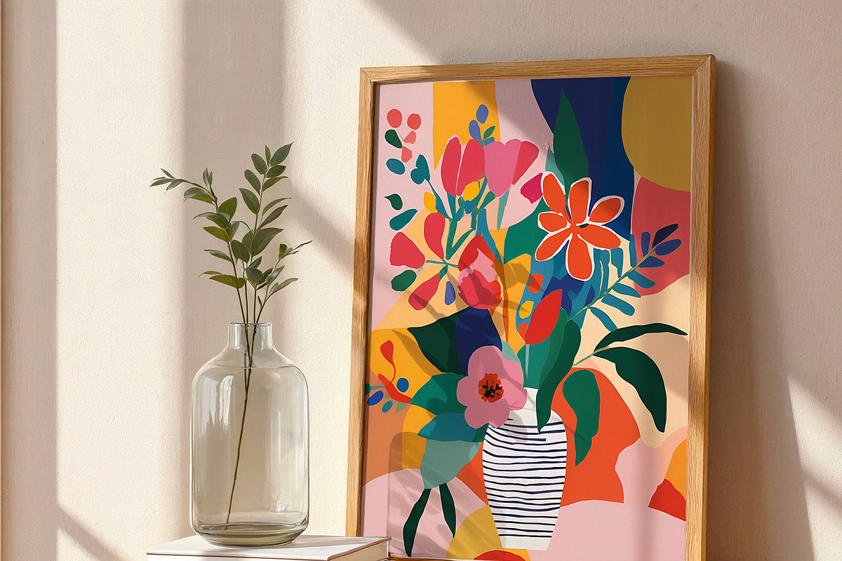 Matisse Inspired Floral Poster, a Decorative Illustration by elfy creative (Photo 5 of 5)
