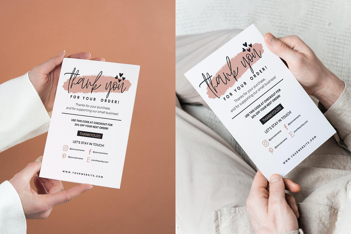 Thank You Card For Small Business, a Flyer Template by Oskar Wantopi (Photo 2 of 4)