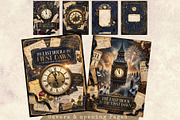 The Last Hour Vintage New Year Kit, a Seasonal Illustration by ThatsDesignArt (Thumbnail 4 of 19)