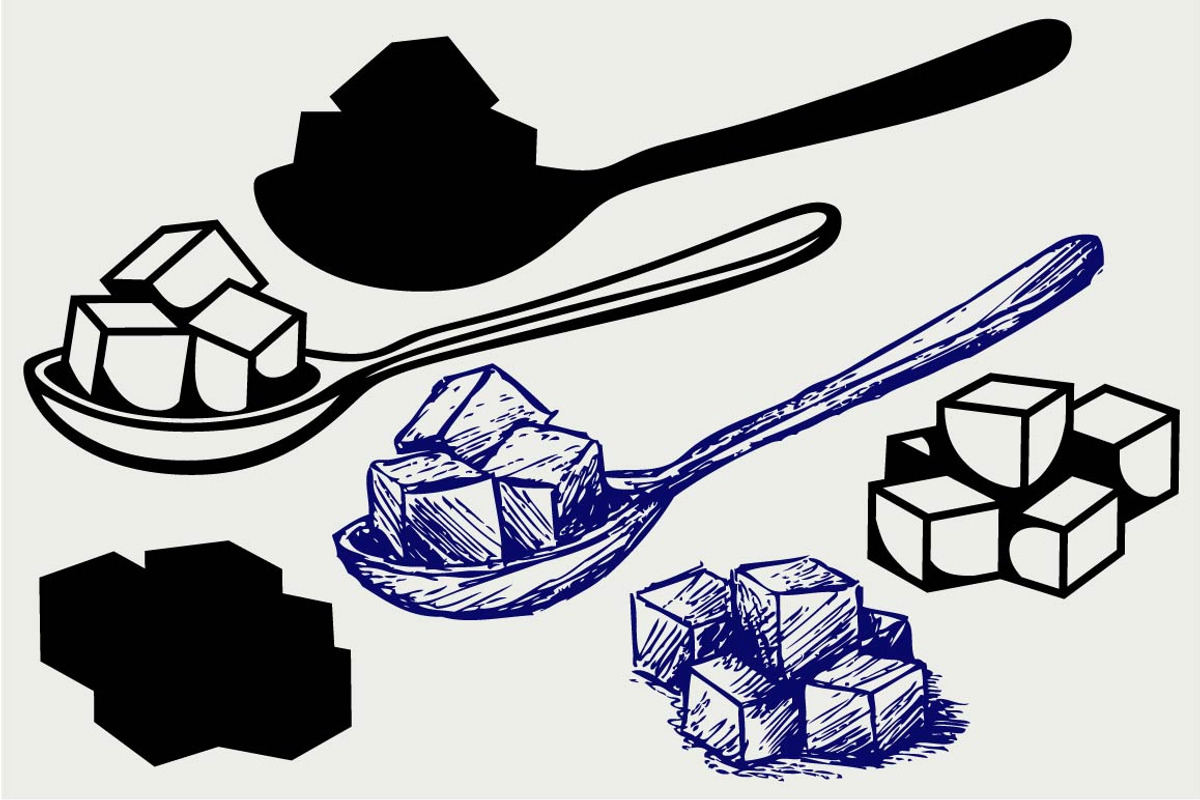 Refined white sugar SVG, an Outline Icon by LineworkStock