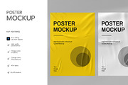 Wall Poster Mockup with Wrinkled, a Product Mockup by graphypix (Thumbnail 2 of 4)