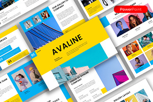 Avaline – Business PowerPoint, a Presentation Template by kreatifreya