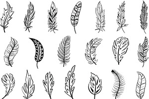 GOLD DECORATED FEATHERS Clipart