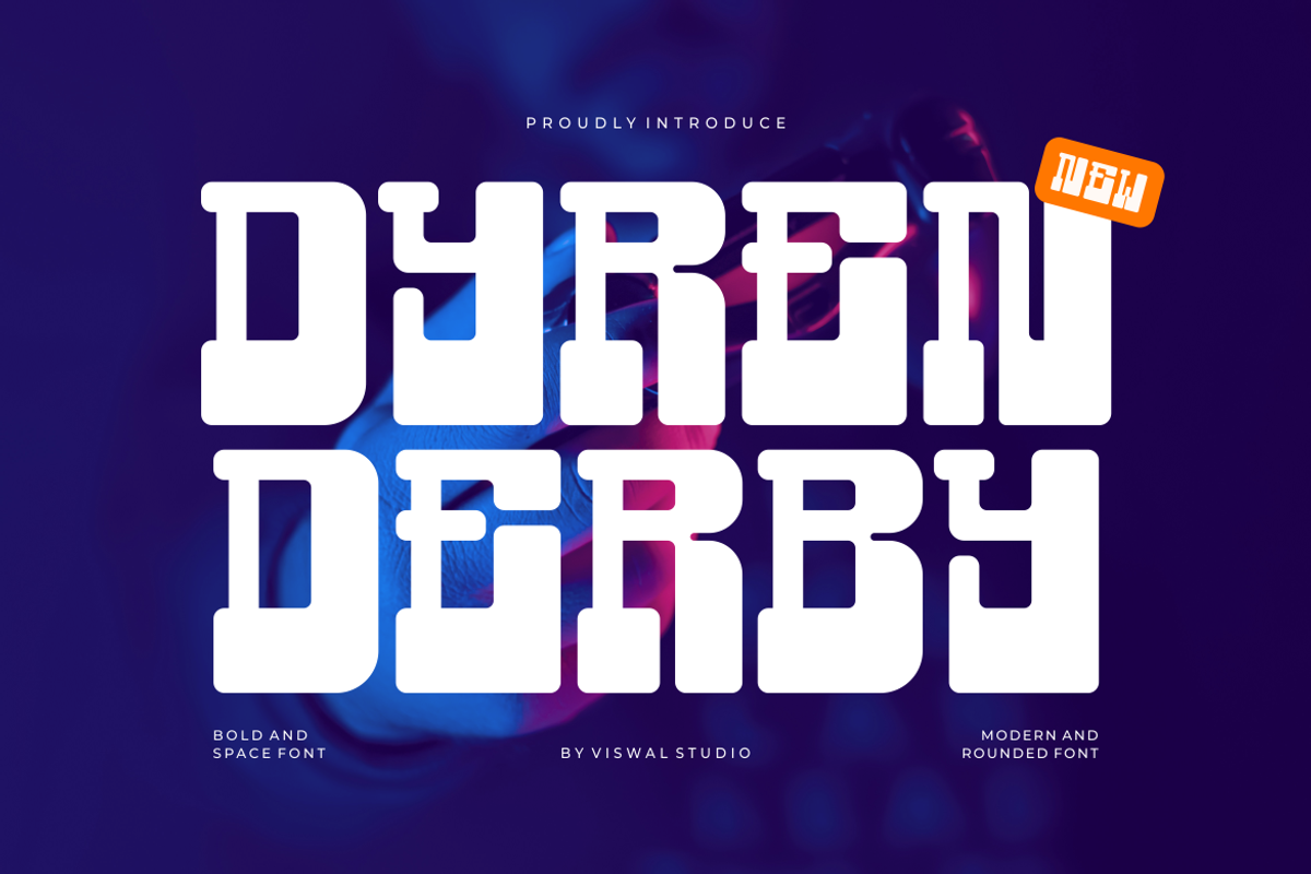Dyren Derby - Bold Modern Font, a Sans Serif Font by Viswal Studio (Photo 1 of 7)