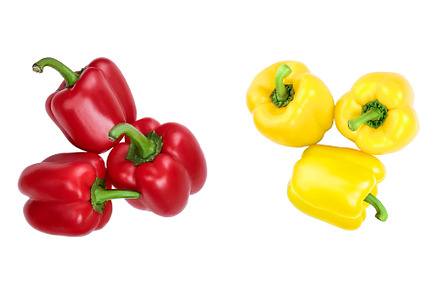 red and yellow sweet bell pepper, a Food & Drink Photo by NataPhoto