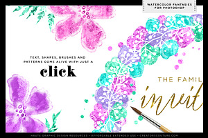 Watercolor Glitter Styles Photoshop