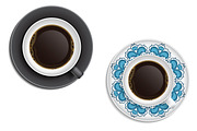 Realistic Tea cups, top view, an Object Graphic by Sunny Design (Thumbnail 2 of 4)