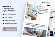 Medical AI Figma Template, a Landing Page Template by Rozepaars Design (Thumbnail 1 of 2)
