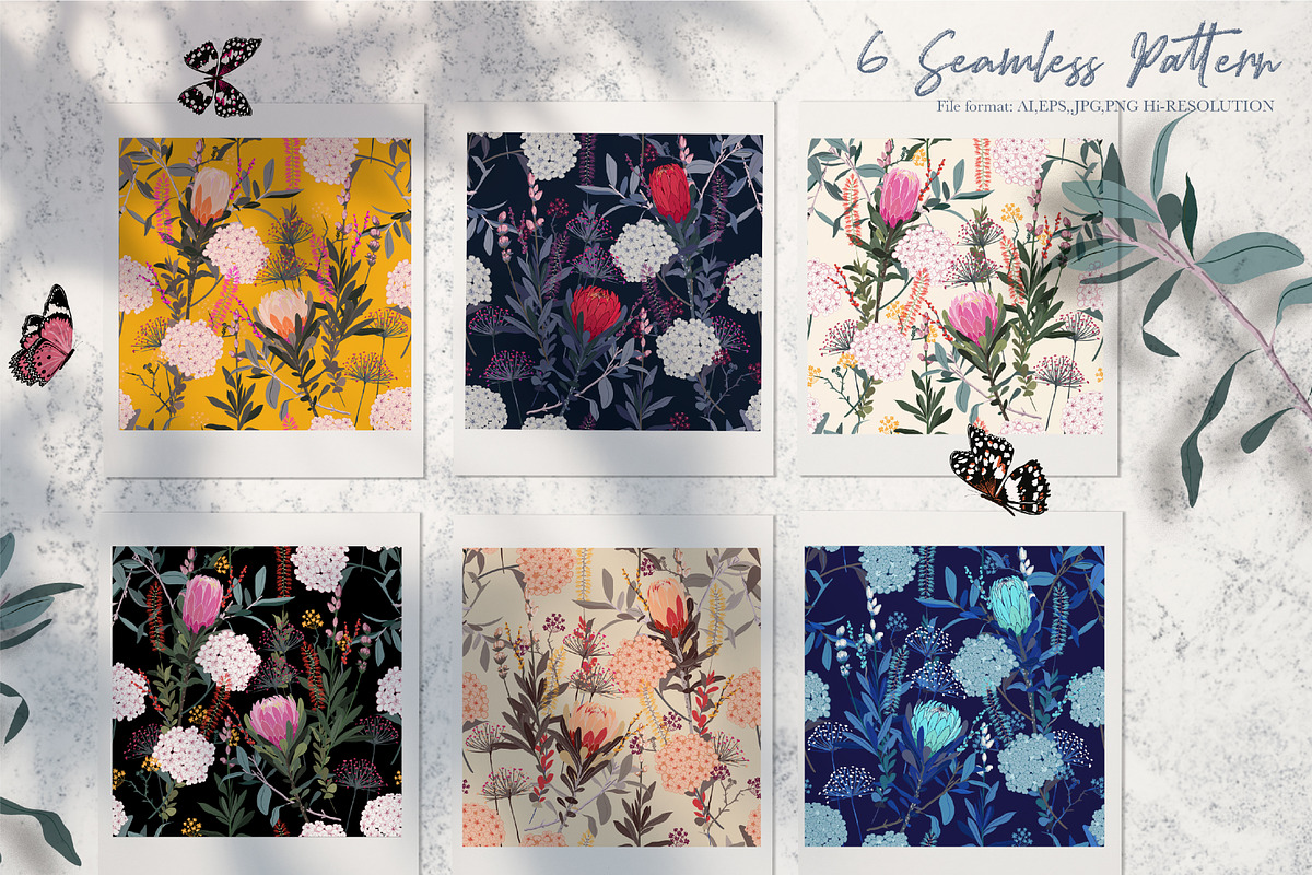 FLOWERY, a Pattern Graphic by MSNTY STUDIOX (Photo 2 of 16)