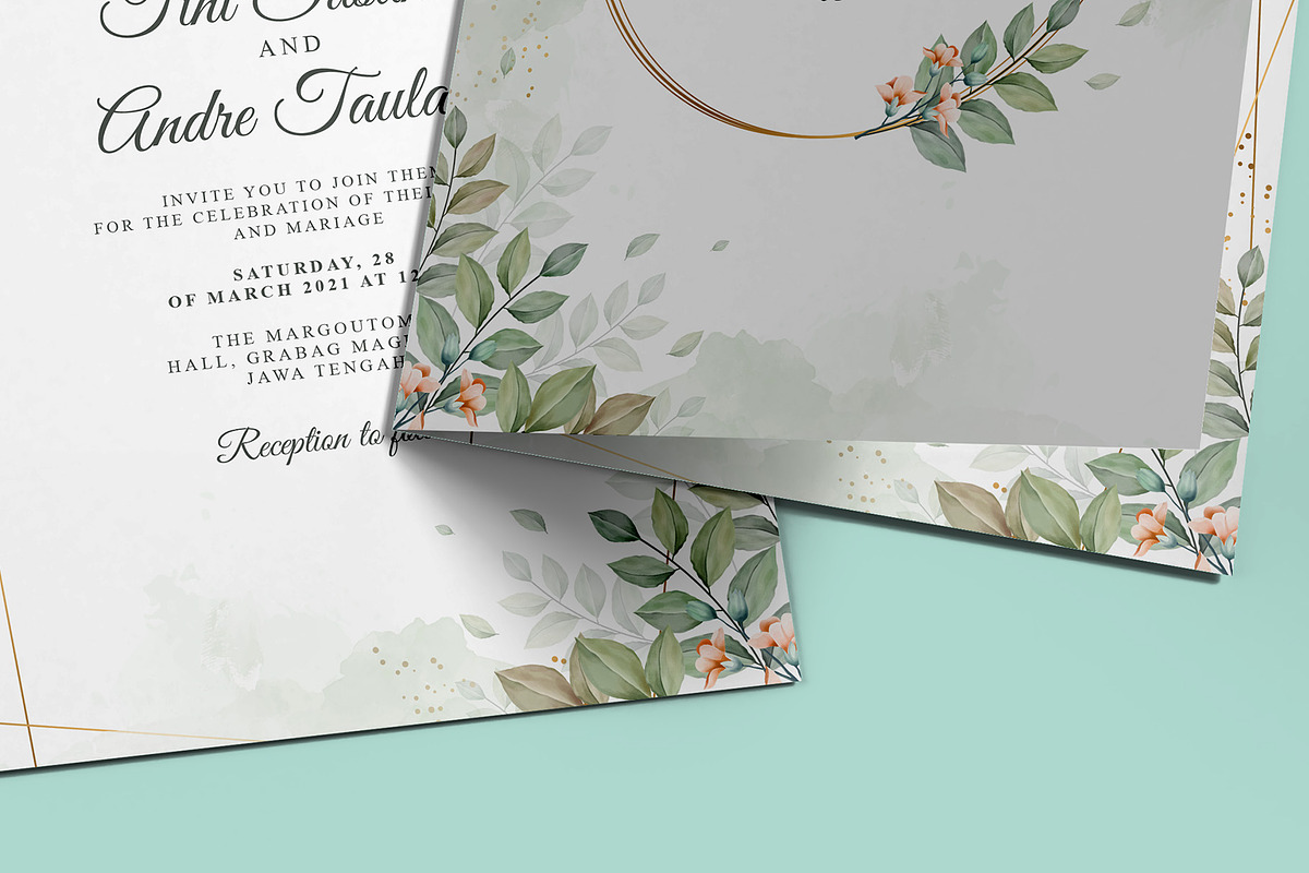 Invitation & Greeting Card Mockup, an Advertising Mockup by Illusiongraphic (Photo 21 of 27)
