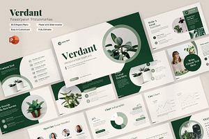 Verdant PowerPoint Presentation, a Presentation Template by zahidhossainalif