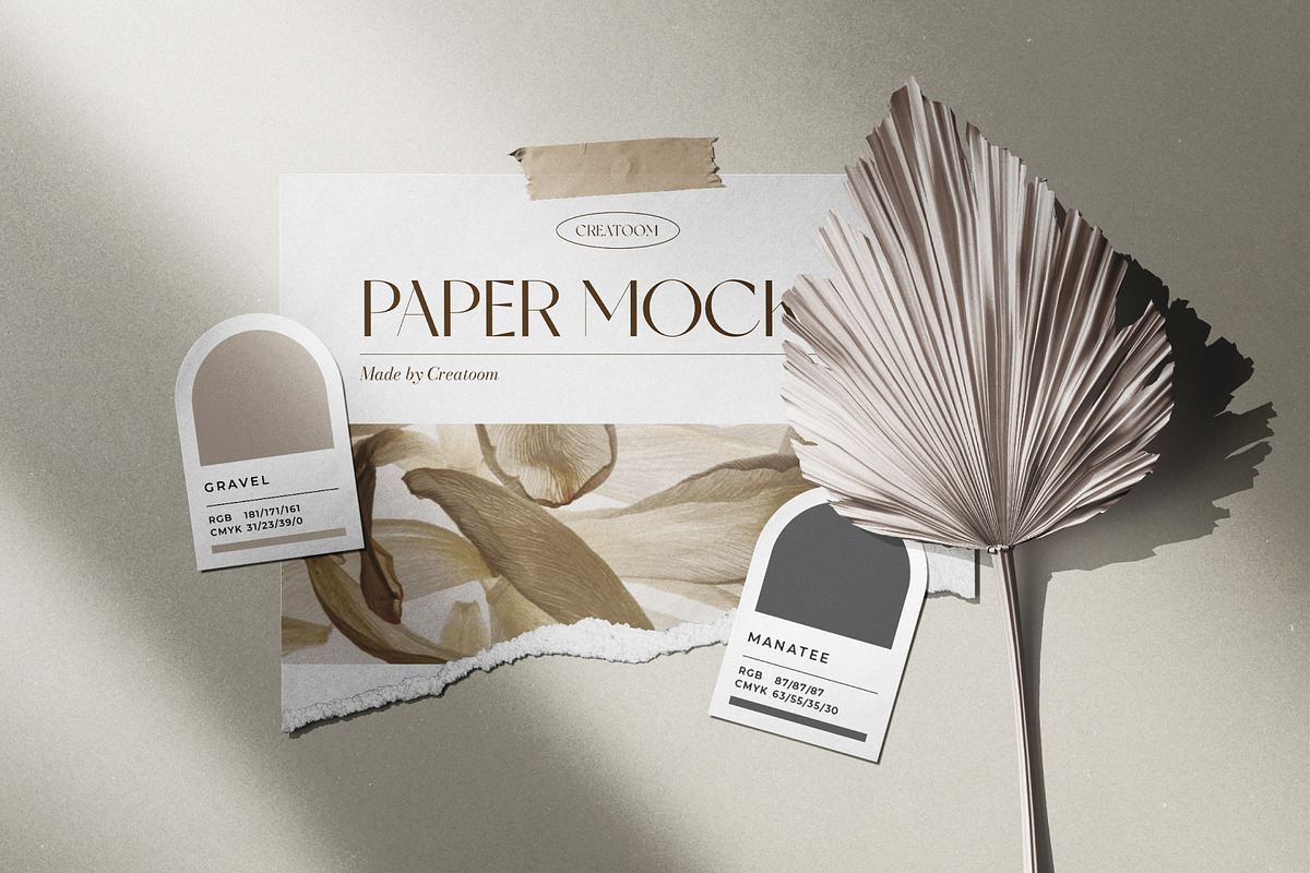 Modern moodboard mockup kit, a Product Mockup by Creatoom (Photo 4 of 23)