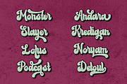Bluend - Retro Script Display, a Script Font by ahweproject (Thumbnail 7 of 10)