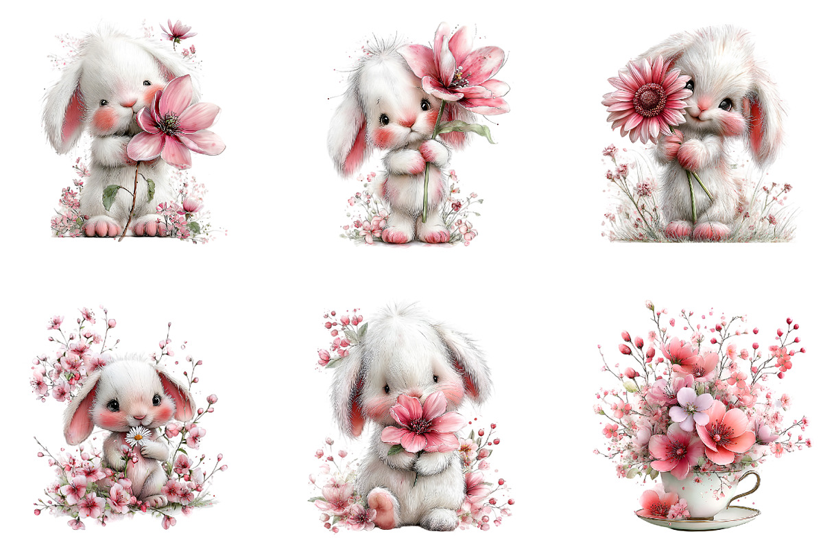 Whimsical spring clipart Bundle, an Illustration by GatewayDesign (Photo 2 of 5)