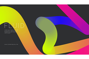 3d Gradient Shape. Beautiful, an Illustration by Holo Art