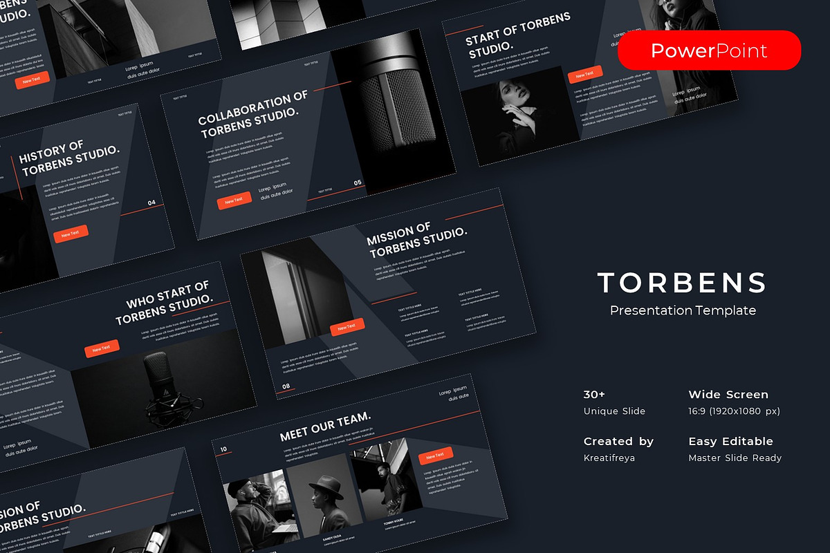 Torbens - PowerPoint Template, a Presentation Template by kreatifreya