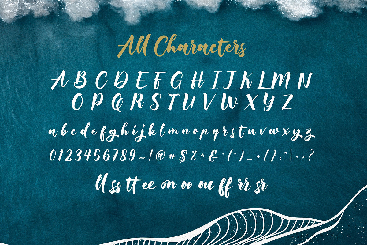 Born Pacific - Hand Painted, a Handwritten Font by ErgibiStudio (Photo 8 of 8)