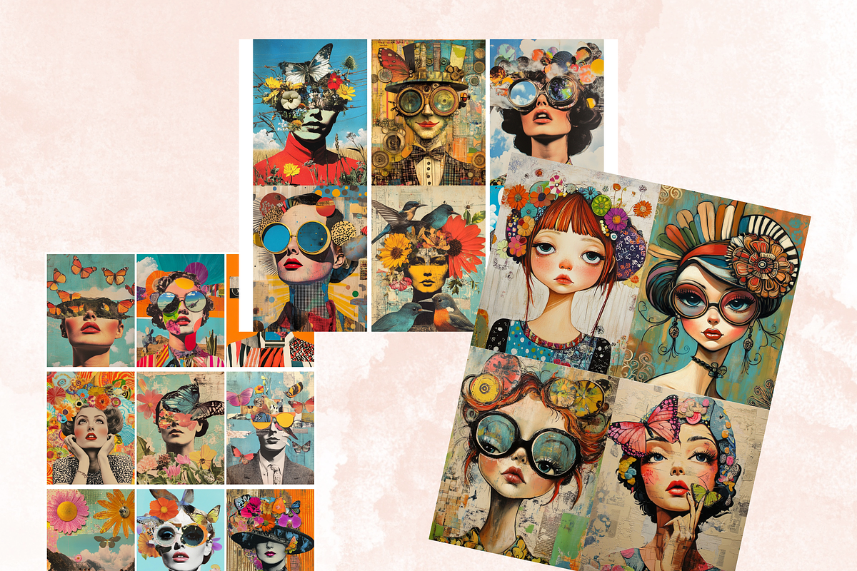 Whimsy Pop Art Collage Paper Kit