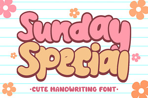 Sunday Special Font