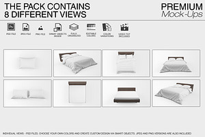 Linen Bedding Mockup Set